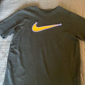 Nike raised shoe string tshirt- boys XL